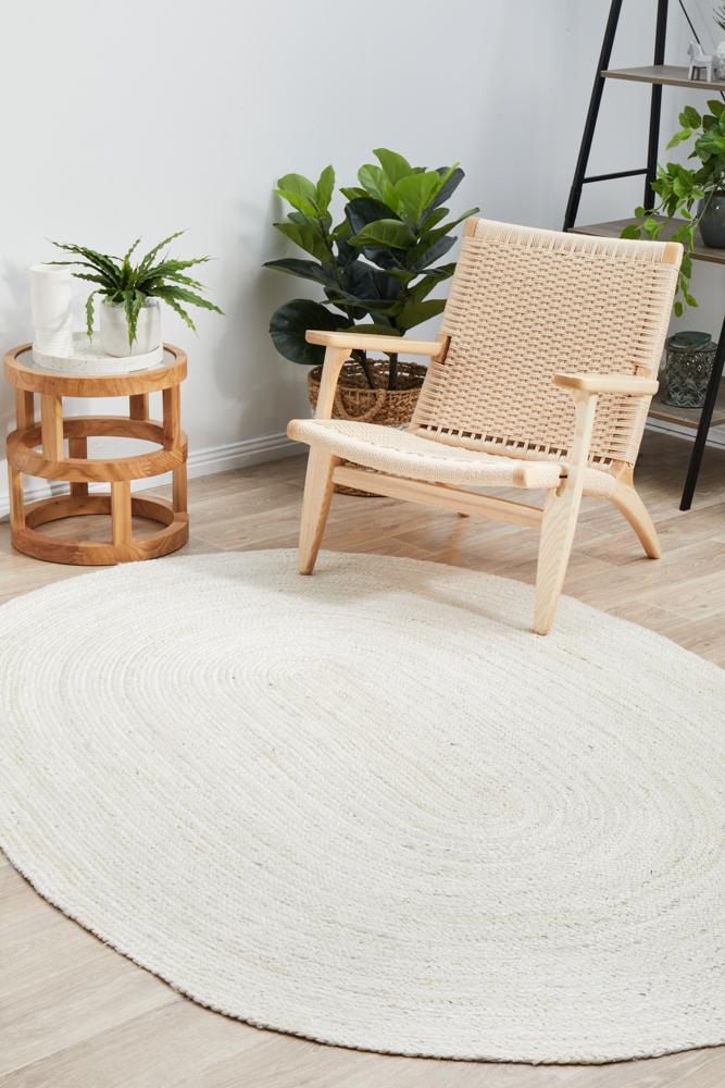 Bondi White Oval Rug - All Modern Design