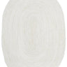 Bondi White Oval Rug