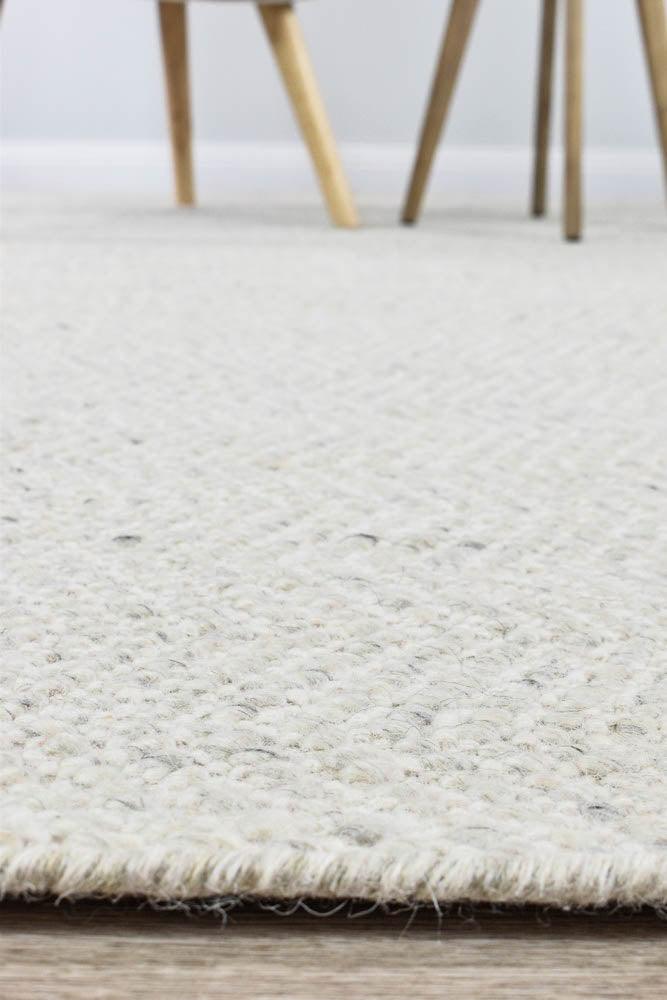 kalvin Wool Silver Ivory Rug - All Modern Design