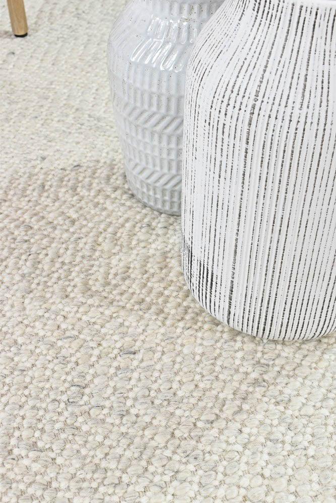 kalvin Wool Silver Ivory Rug - All Modern Design