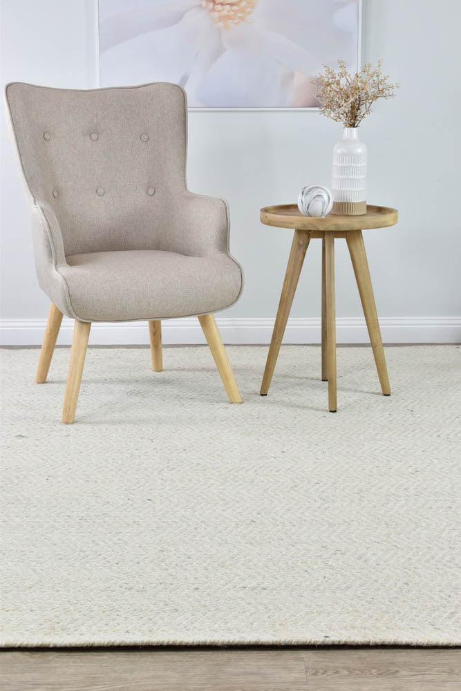 kalvin Wool Silver Ivory Rug - All Modern Design