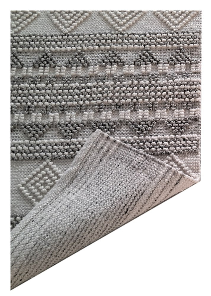 COURTYARD IVORY GREY INDOOR OUTDOOR FLOOR RUG