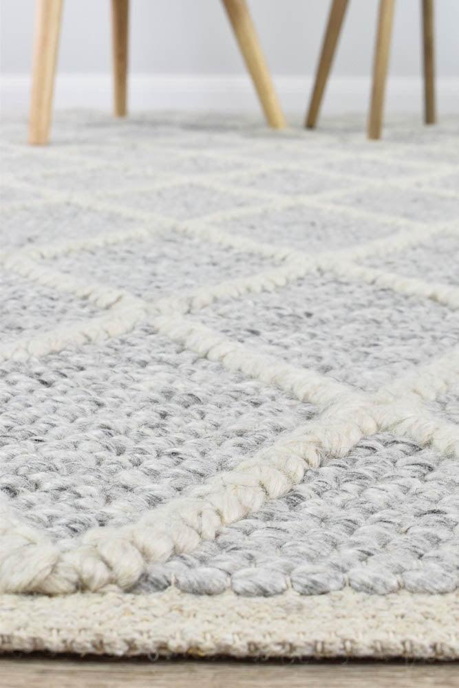 Lyon Wool Grey Rug - All Modern Design