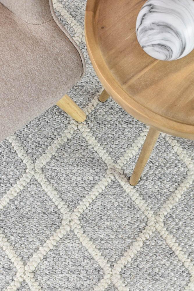 Lyon Wool Grey Rug - All Modern Design
