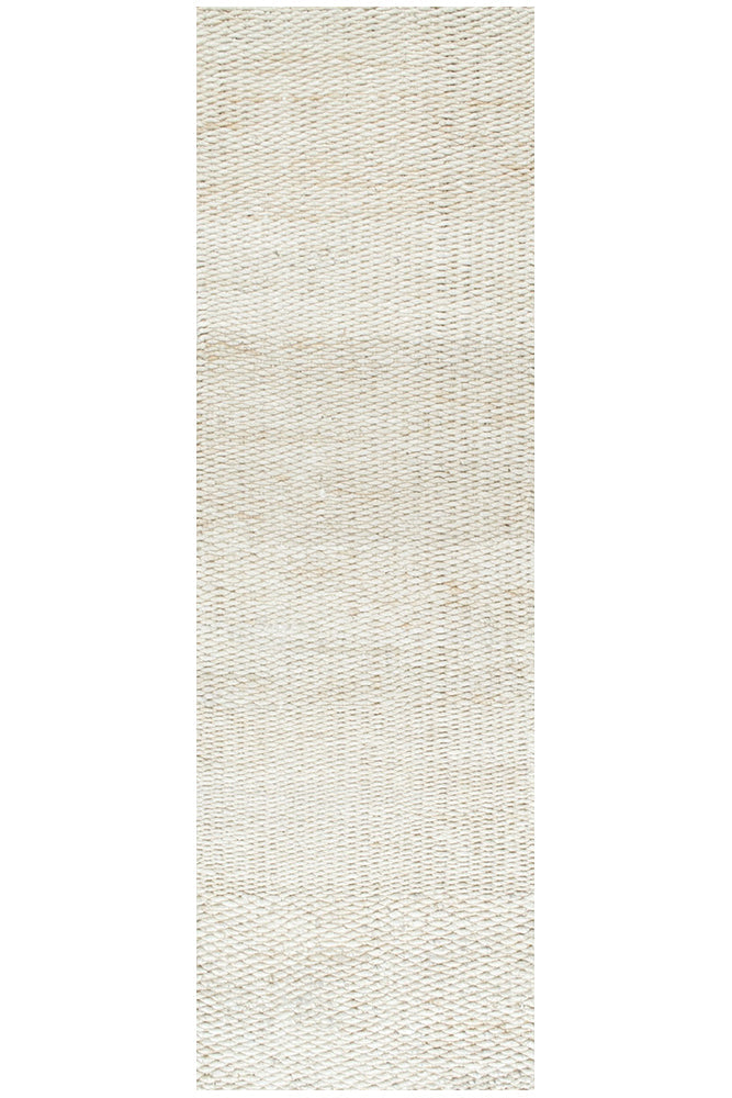 Derby Jute White Rug
