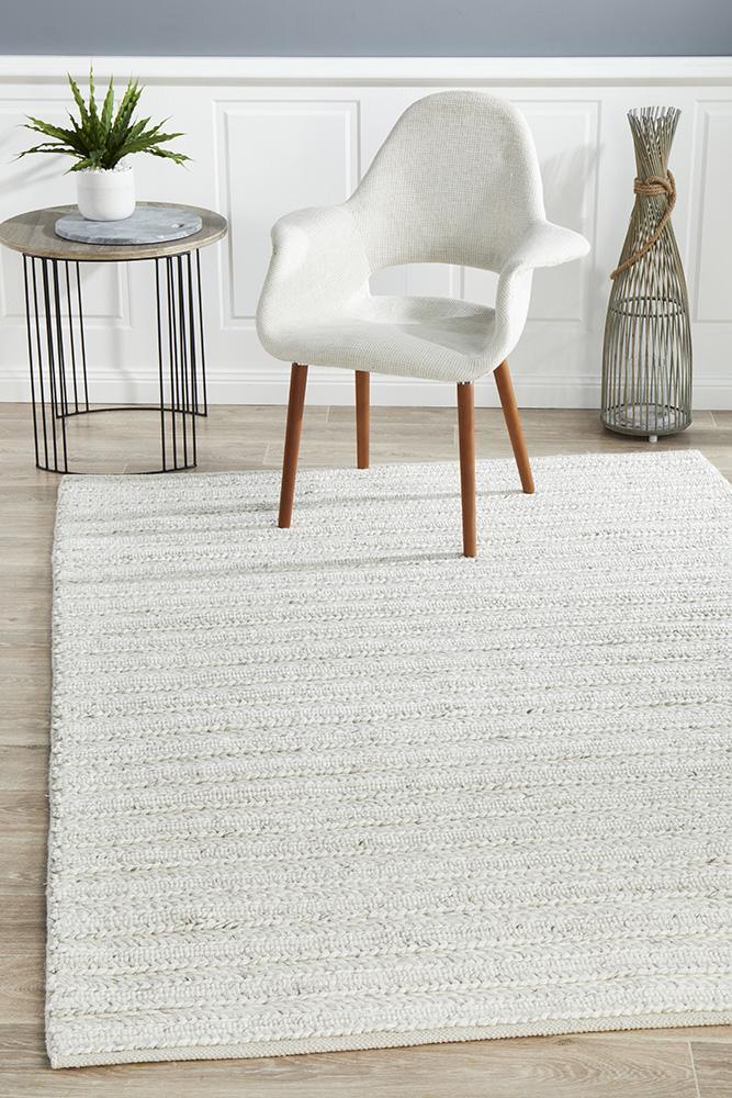 Harvest Ivory Textured Hand Woven Floor Rug – All Modern Design