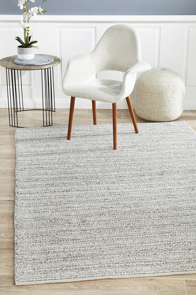 Harvest Silver Quality Hand Woven Floor Rug - All Modern Design