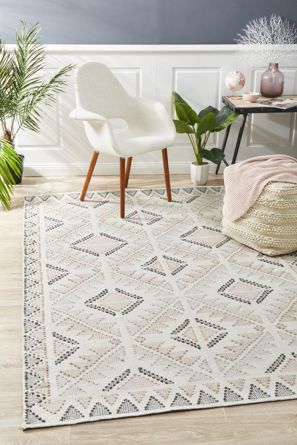 Vidya OTTAWA white Peach Rug - All Modern Design
