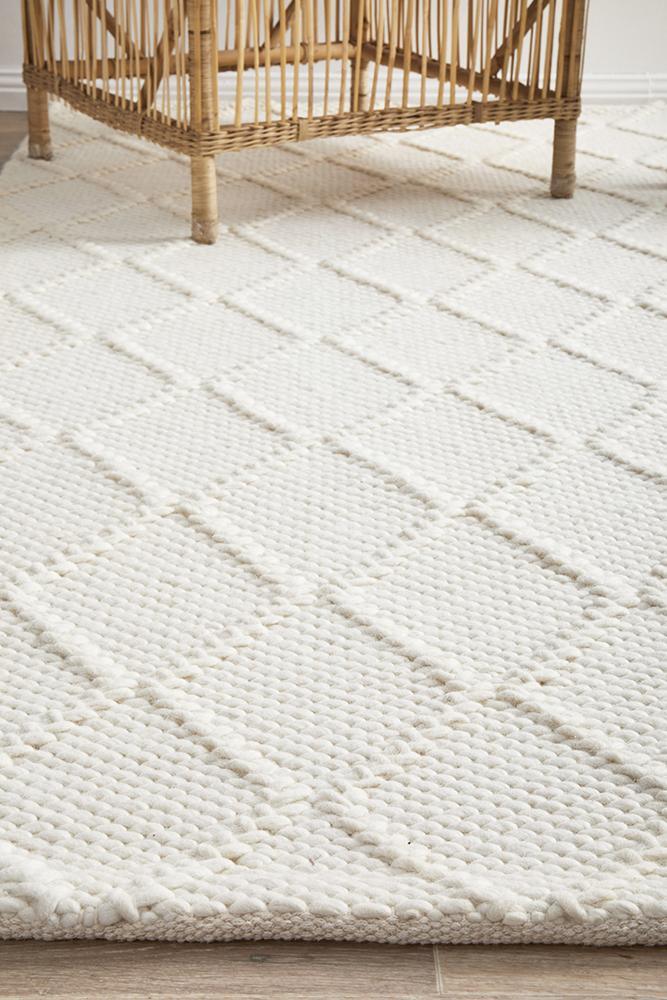 Huxley White Rug - All Modern Design