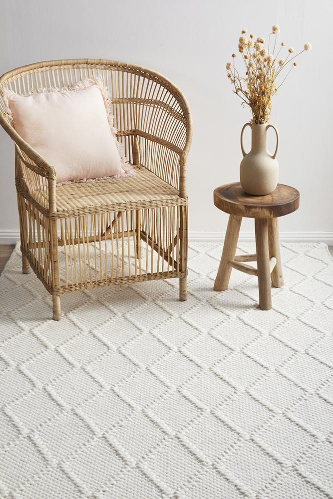 Huxley White Rug - All Modern Design
