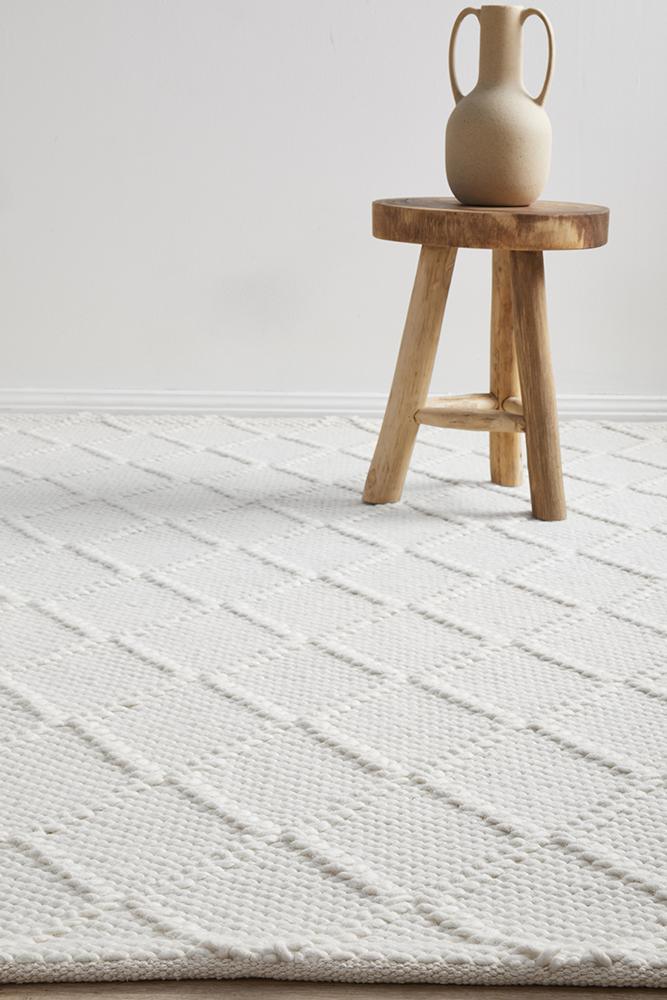 Huxley White Rug - All Modern Design