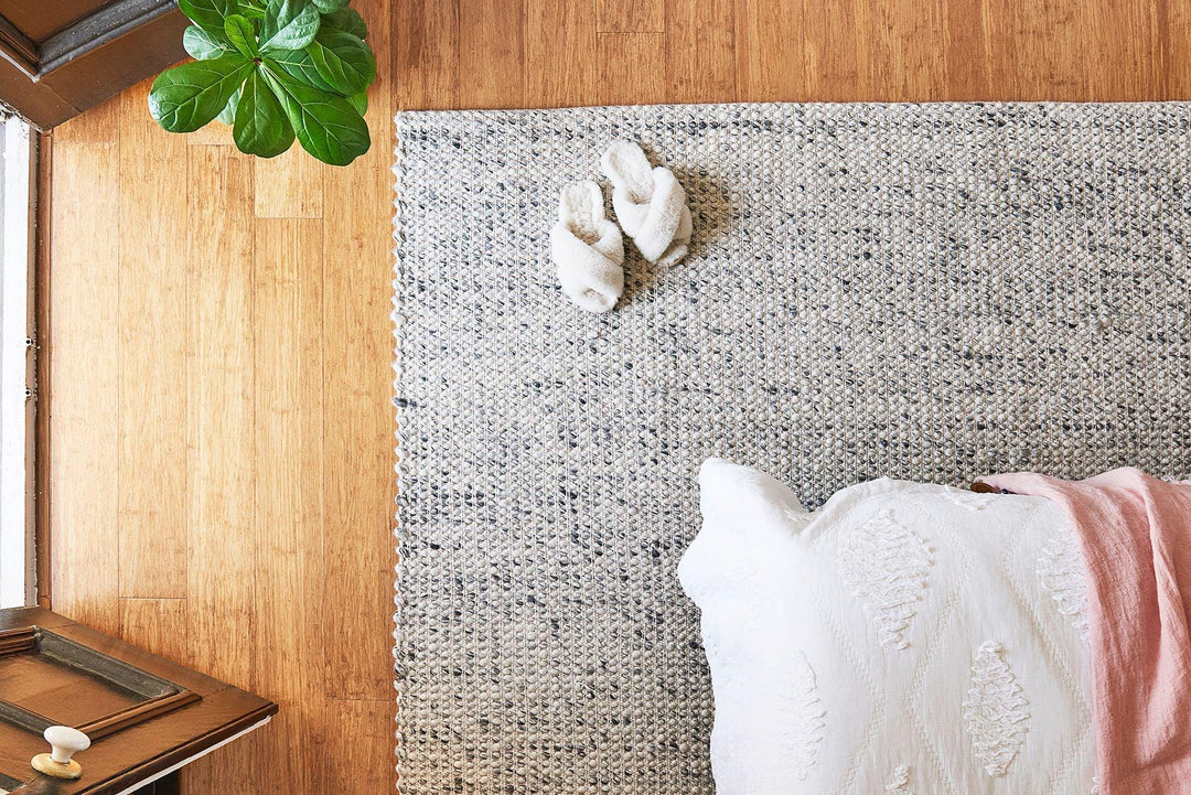 GREY SCANDINAVIAN FELTED WOOL RUG - All Modern Design