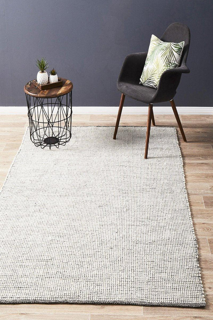 Loft Black Wool Floor Rug - All Modern Design