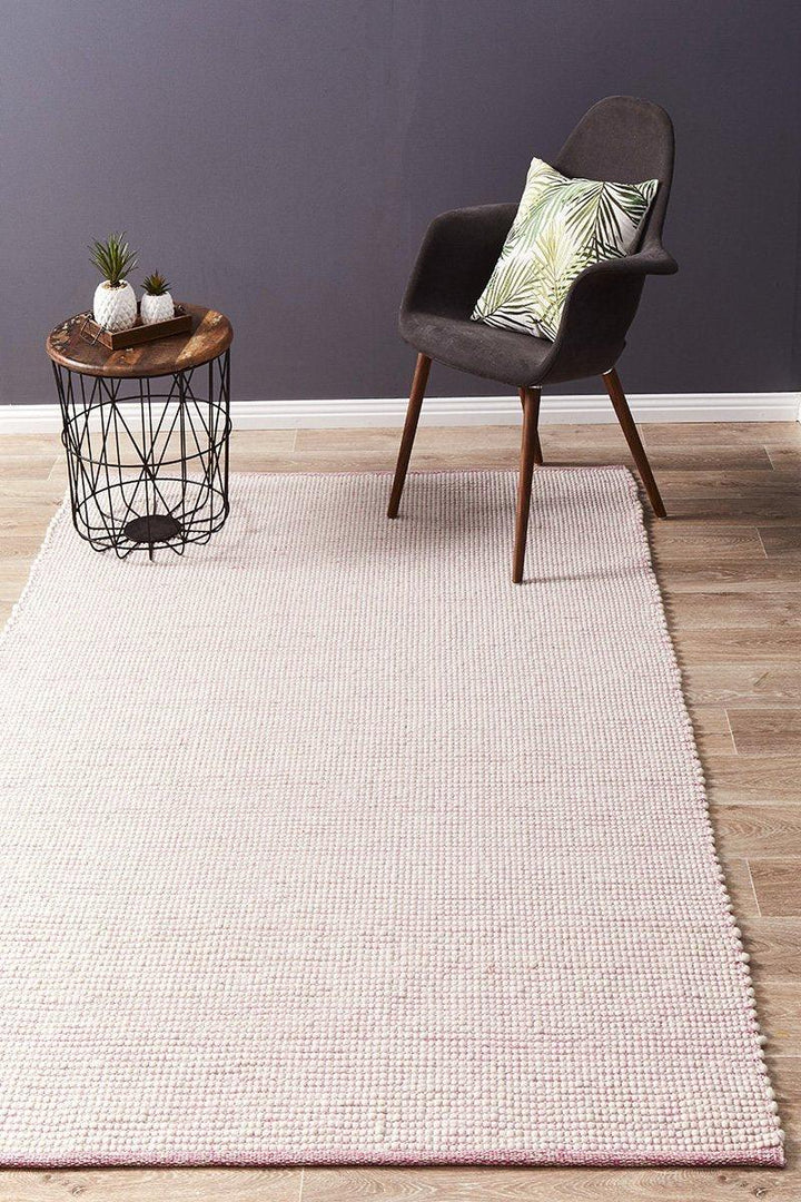 Loft Stunning Wool Pink Rug - All Modern Design