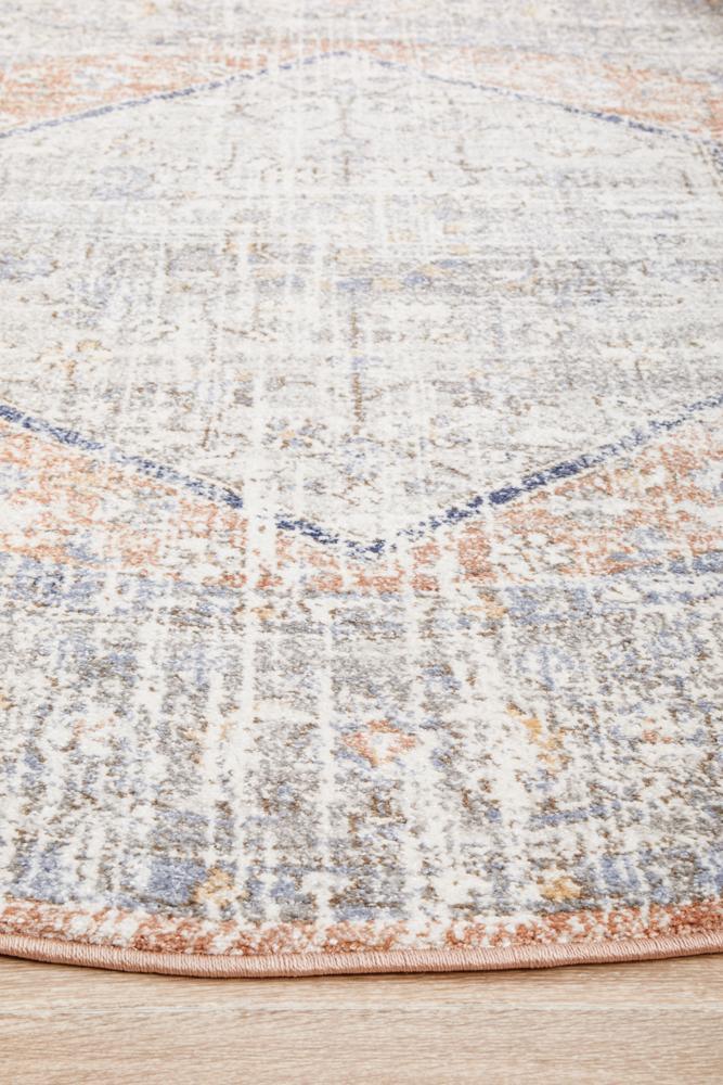 Aztec Lorissa Peach Round Rug - All Modern Design