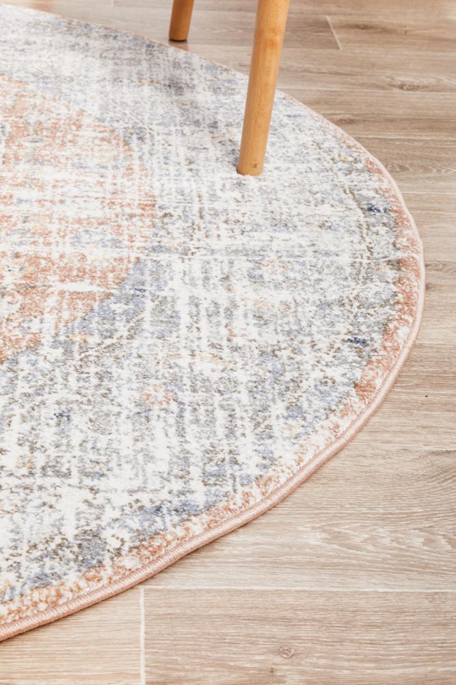 Aztec Lorissa Peach Round Rug - All Modern Design