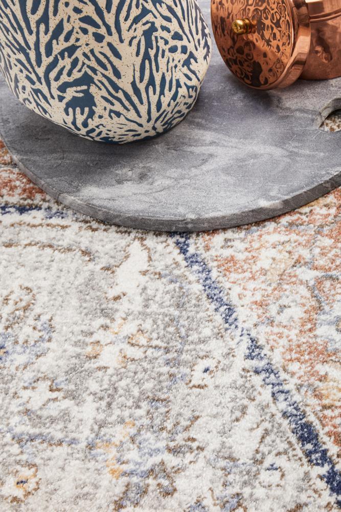 Aztec Lorissa Peach Round Rug - All Modern Design