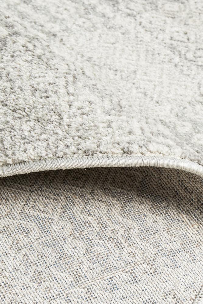 Milano Zelda Silver Grey Round Rug - All Modern Design
