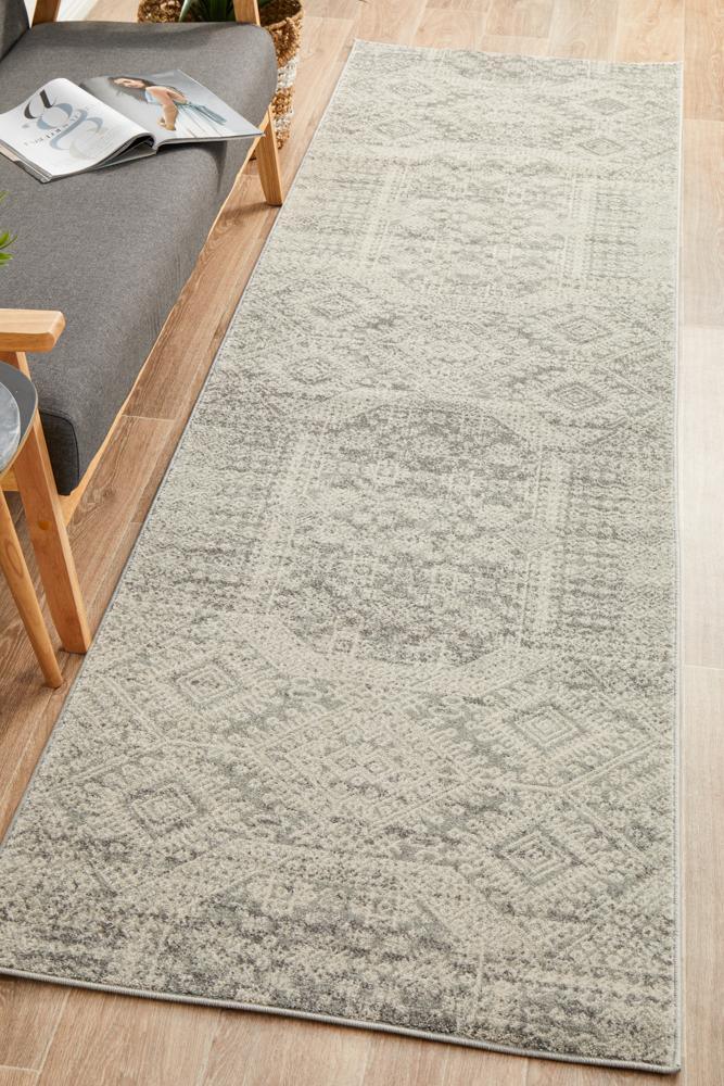 Milano Zelda Silver Grey Runner Rug - All Modern Design