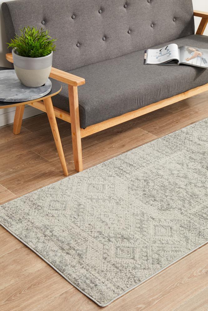 Milano Zelda Silver Grey Runner Rug - All Modern Design
