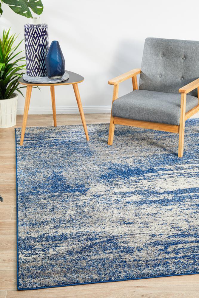 Milano Casandra Dunescape Modern Blue Grey Rug - All Modern Design