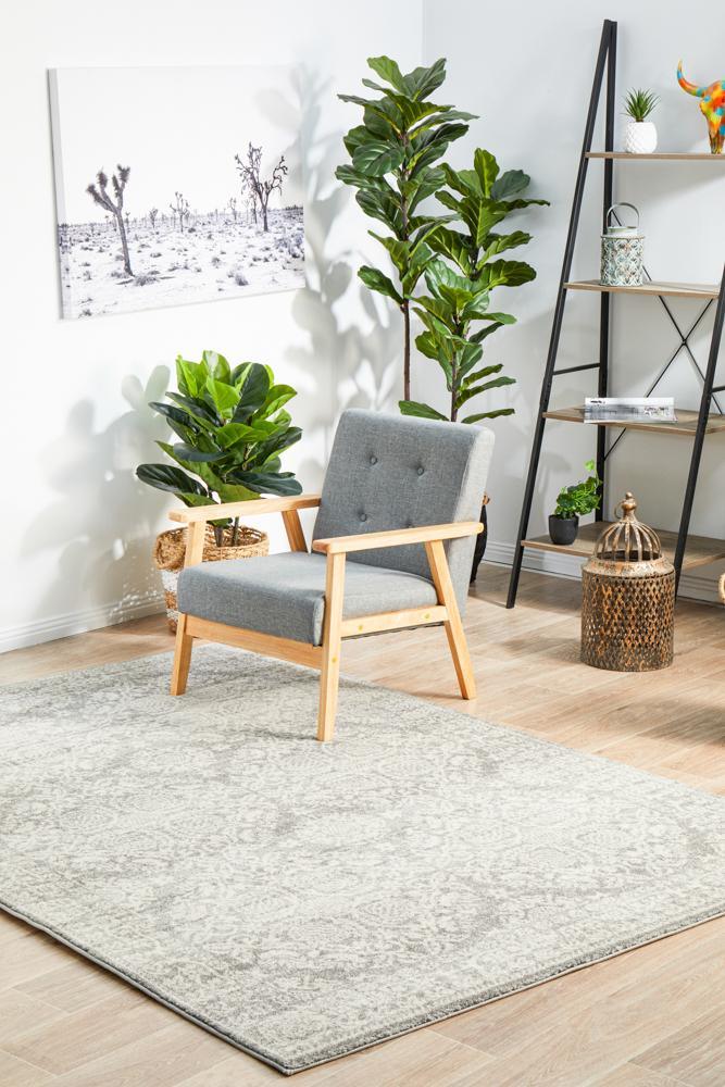 Milano Gwyneth Stunning Transitional Silver Rug - All Modern Design