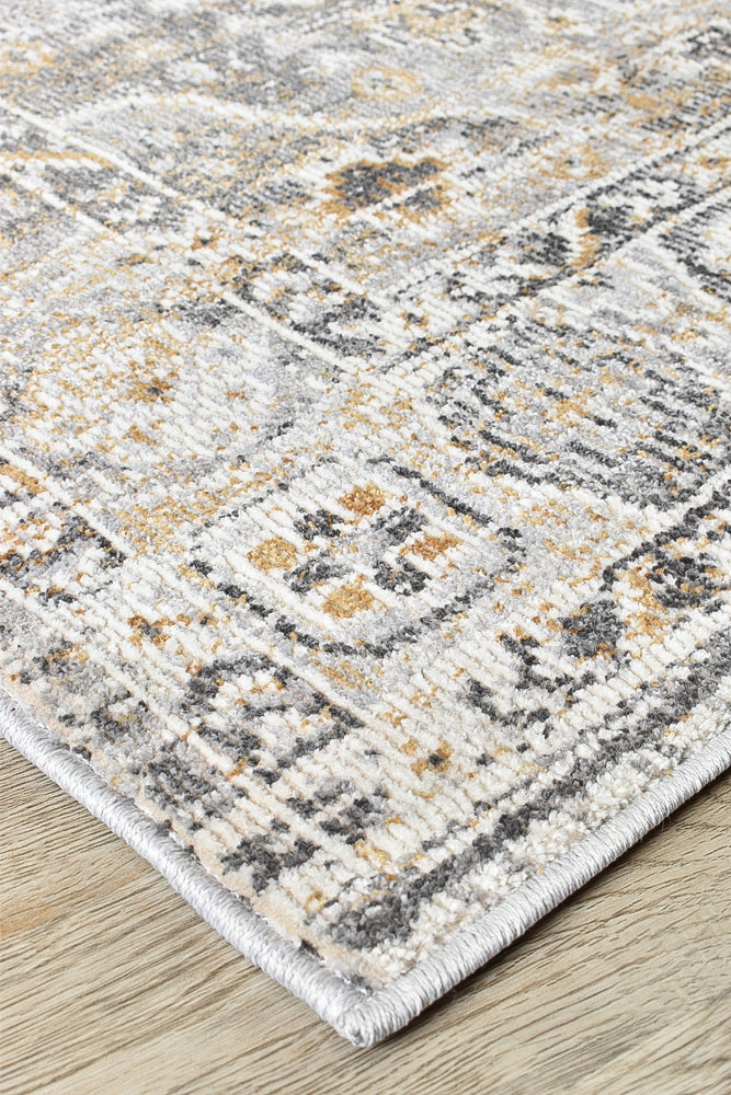 Medina Grey Mustard Rug