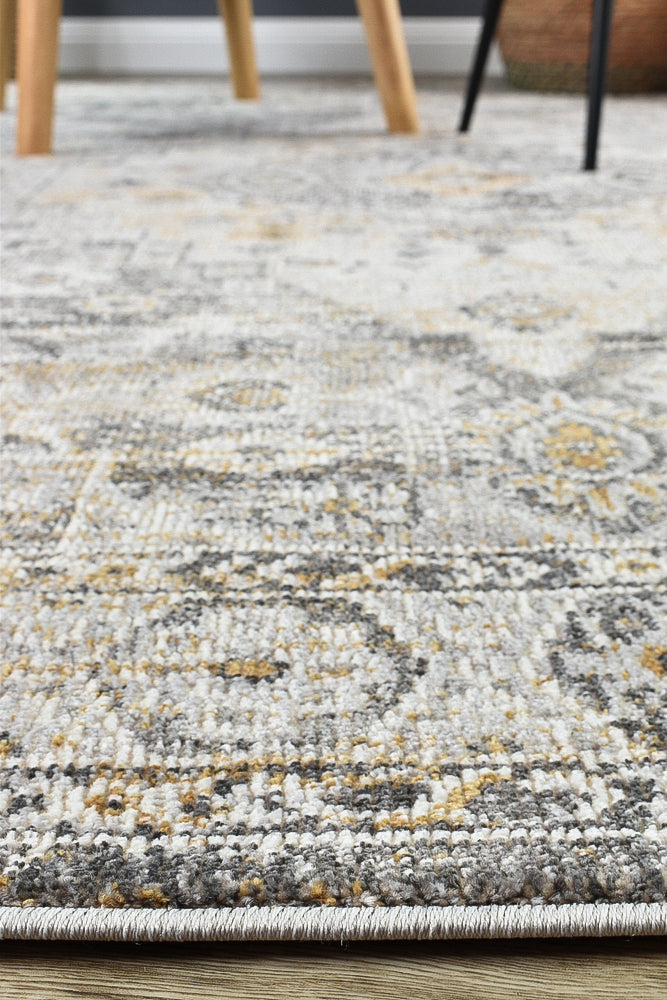 Medina Grey Mustard Rug