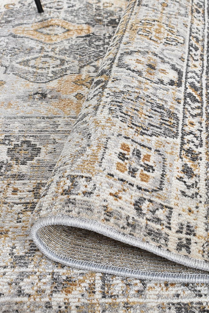 Medina Grey Mustard Rug