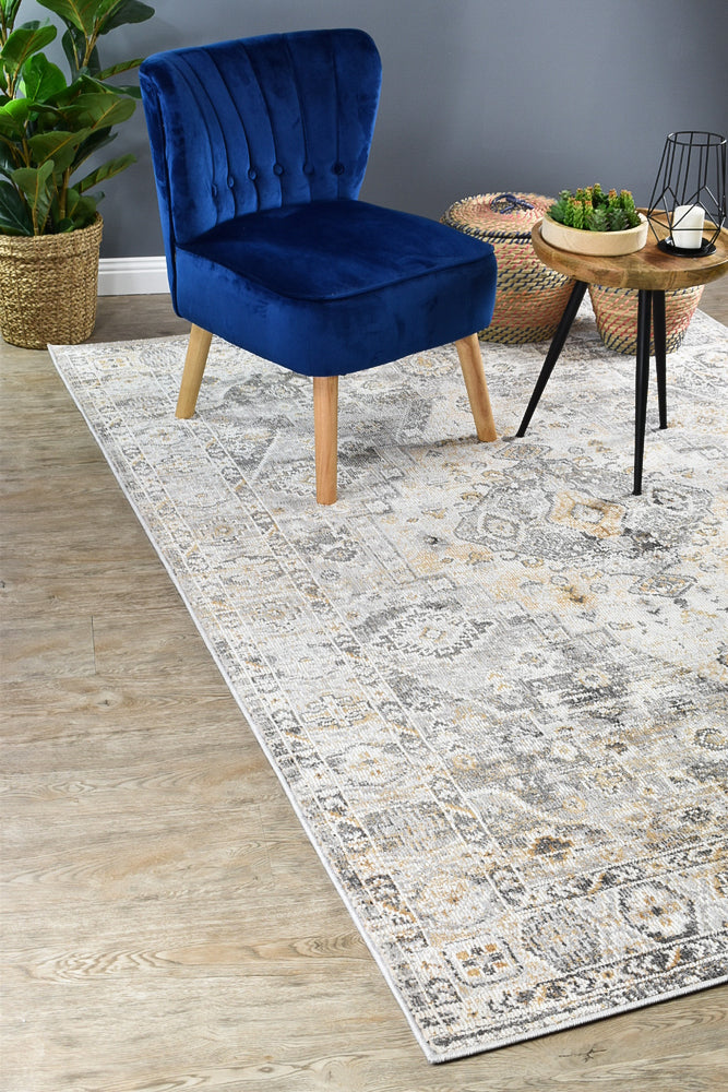 Medina Grey Mustard Rug