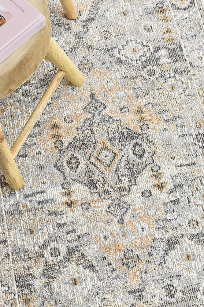 Medina Grey Mustard Rug