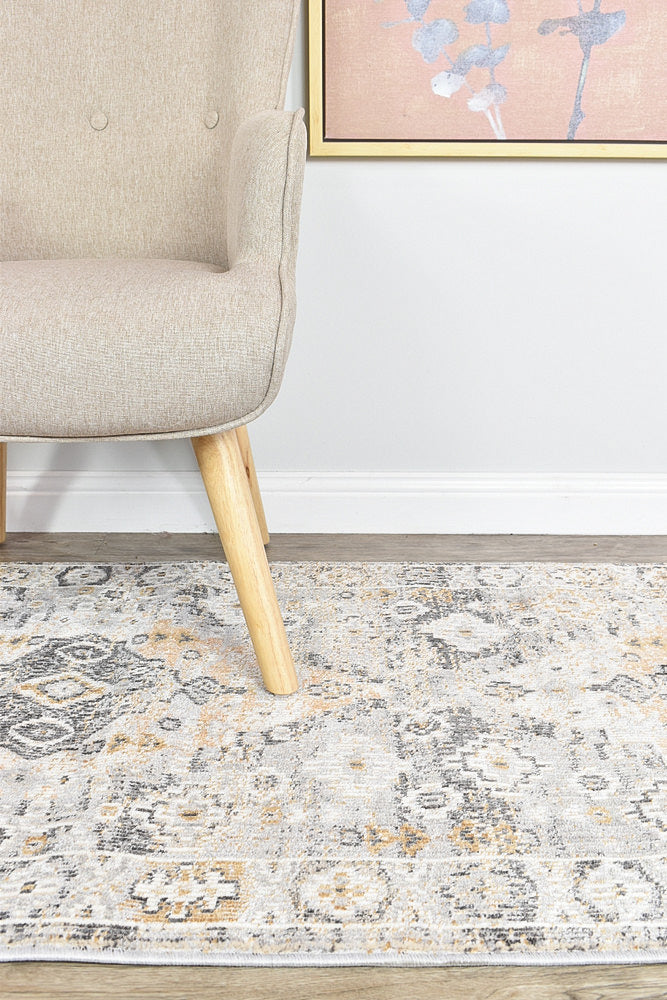 Medina Grey Mustard Rug