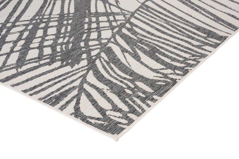 Denver Reversible Style Leaf Silver Rug - All Modern Design