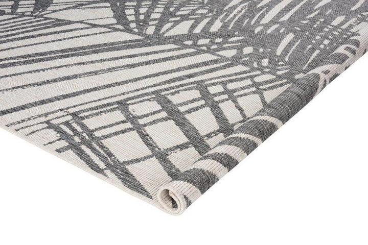 Denver Reversible Style Leaf Silver Rug - All Modern Design