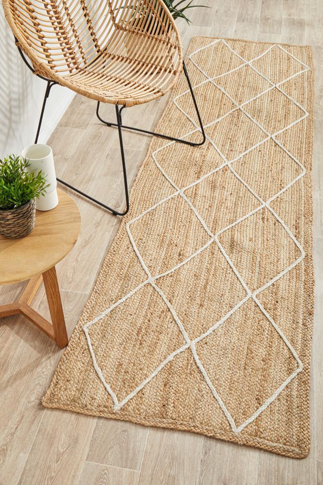Noosa Tribal Natural Runner Rug - All Modern Design