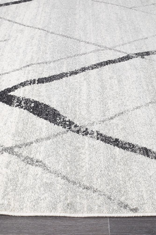 OASIS NOAH GREY easy care pet friendly floor rug