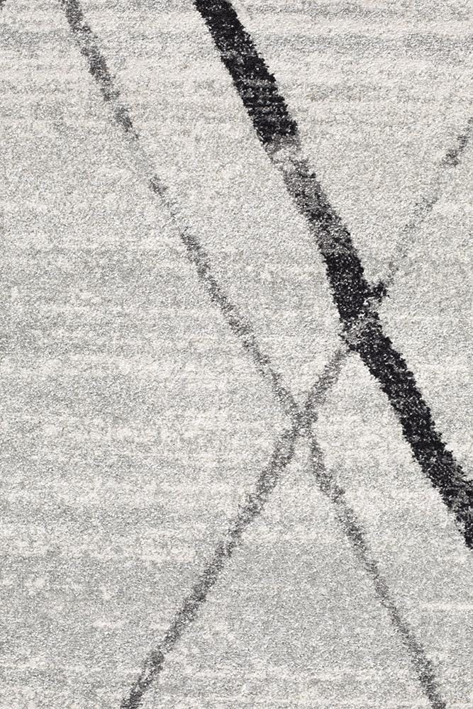 OASIS NOAH GREY easy care pet friendly floor rug