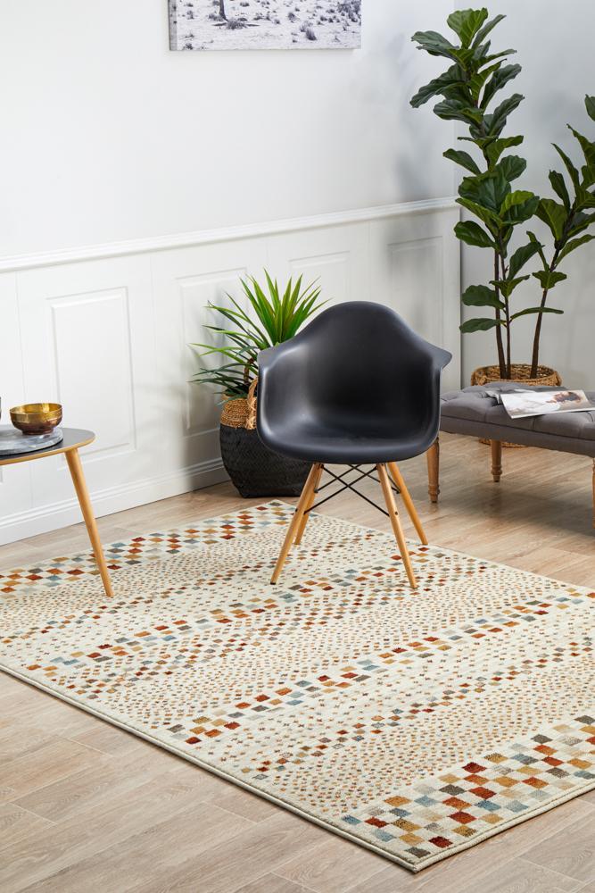 Bone Rug Sema Mayfair Squares Bone Rug – All Modern Design