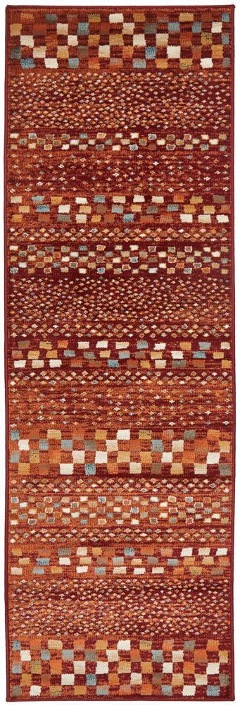 Sema Mayfair Squares Rust Rug - All Modern Design