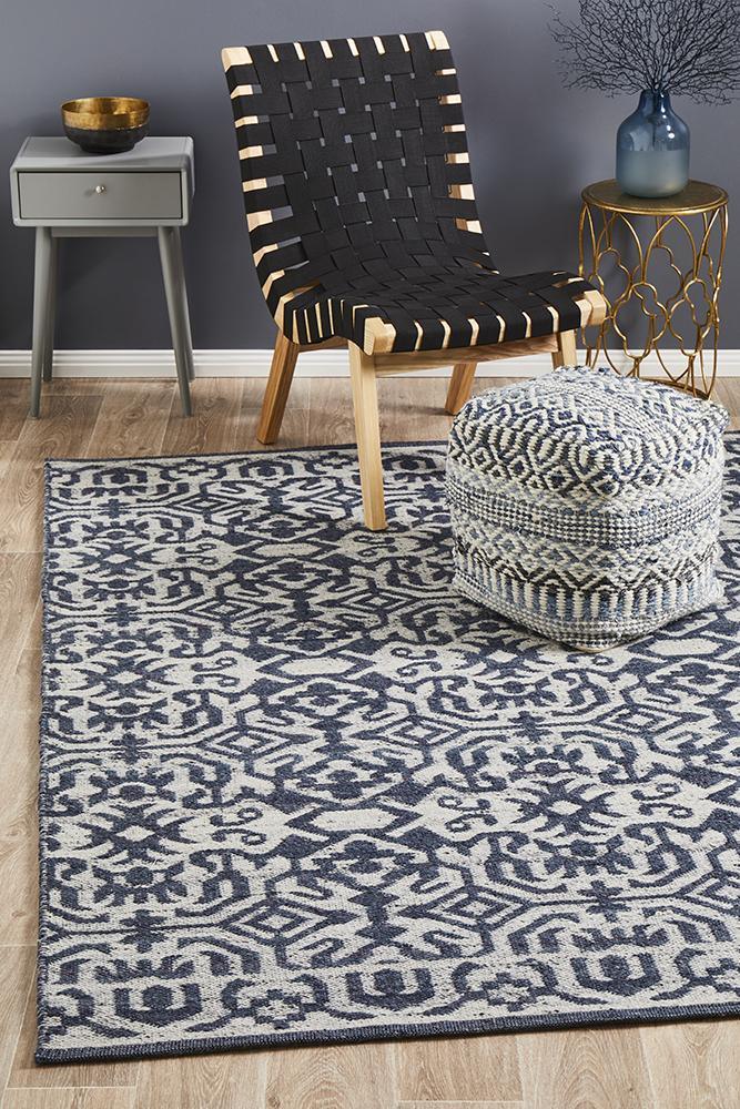 Relic Kian Silver Navy Rug - All Modern Design