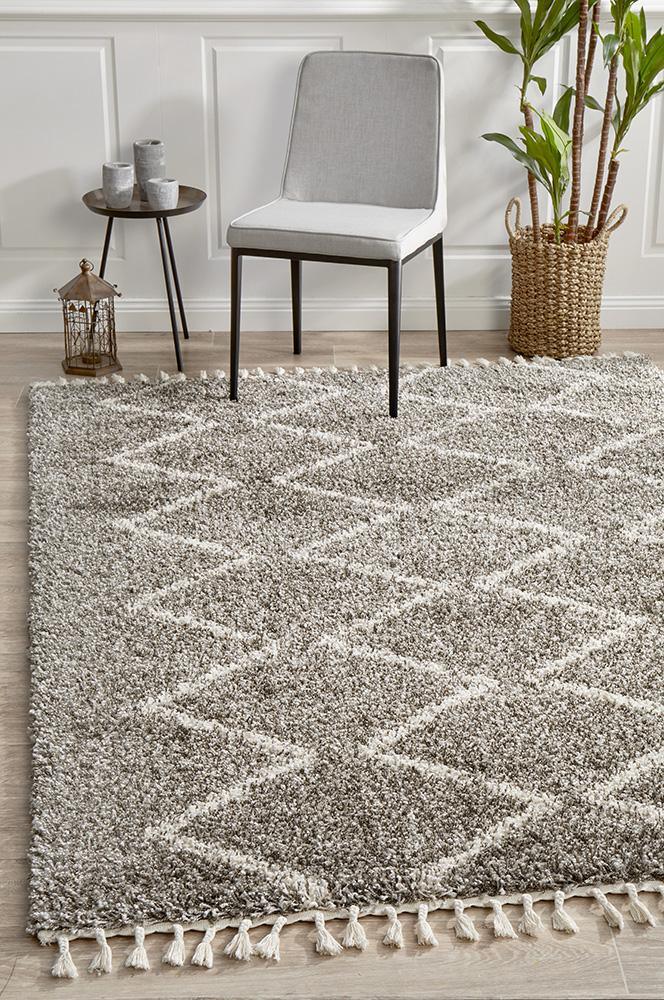 Pandora Vector Stitches Grey Rug - All Modern Design