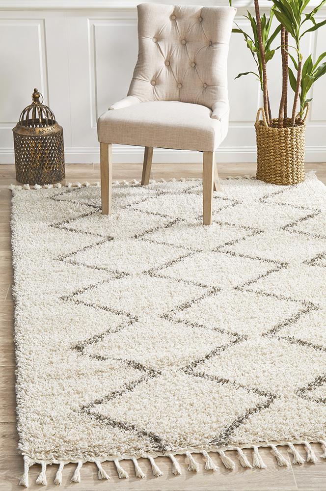Pandora Vector Stitches Natural Rug - All Modern Design
