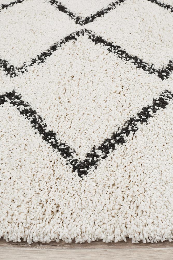 Pandora Vector Stitches White Rug - All Modern Design