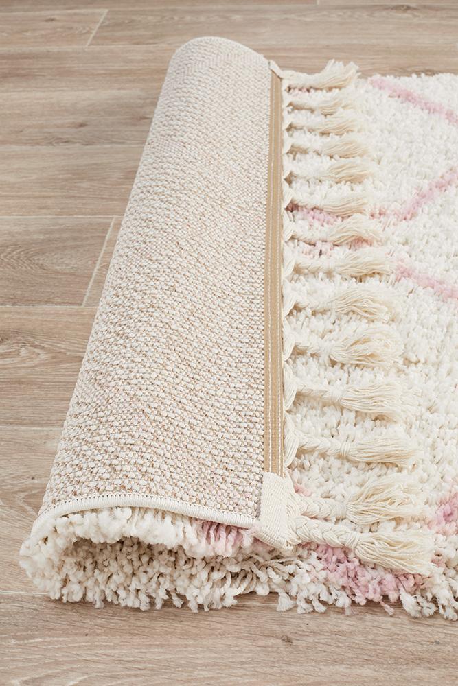 Pandora Diamond Pink Hallway Runner - All Modern Design
