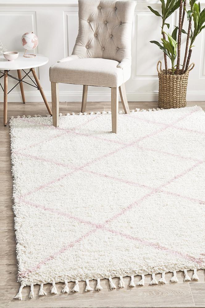 Pandora Diamong Pink Rug - All Modern Design