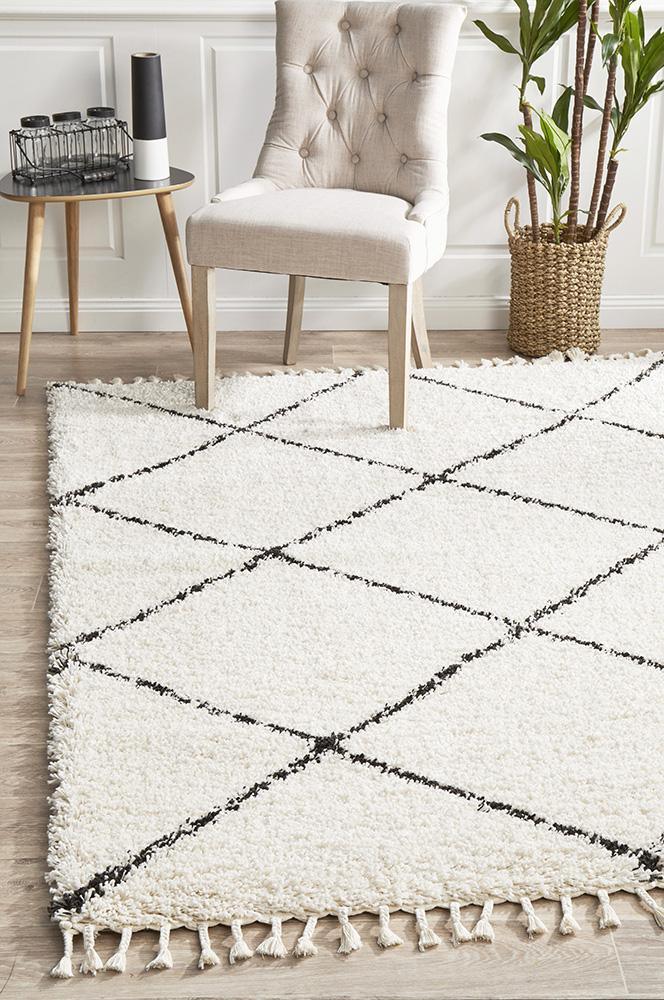 Pandora Diamond White Rug - All Modern Design