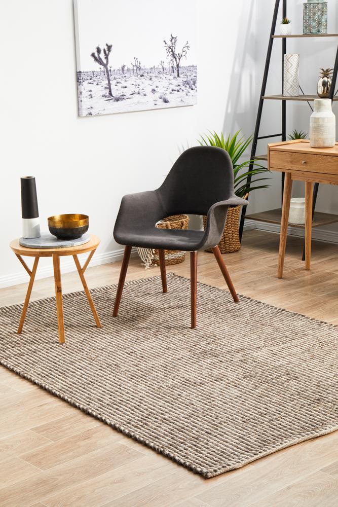 Signature Hand Made Brown Area Rug - All Modern Design