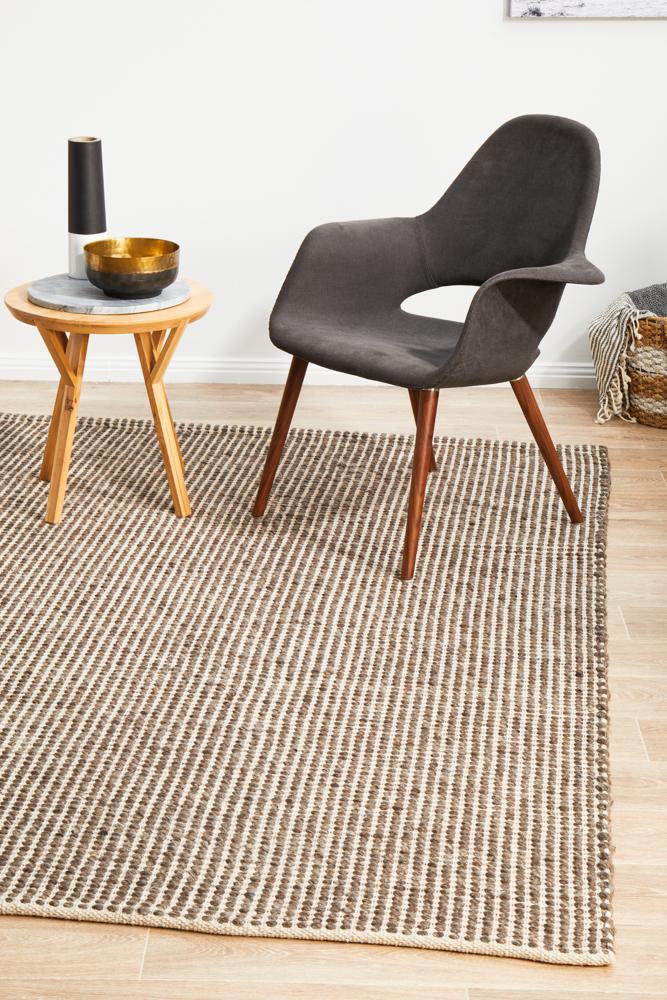 Signature Hand Made Brown Area Rug - All Modern Design