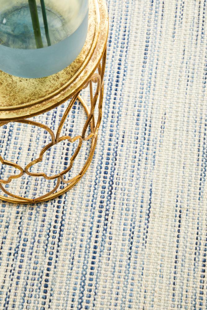 Skandi Blue Flat Woven Area Rug - All Modern Design