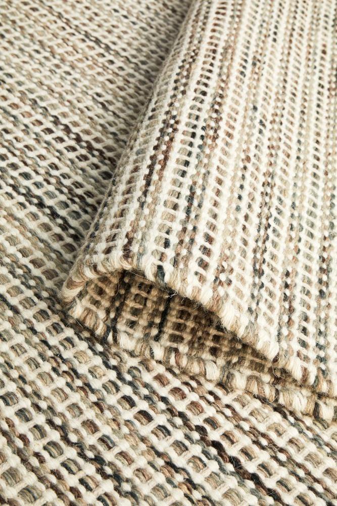 Natural Pure Wool  flatweave FLoor Rug - All Modern Design